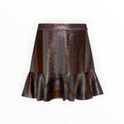 Derek Lam 10 Crosby Lurex Flounce Ruffled Mini Skirt