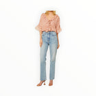 MISA Lindsay Top - Dusty Rose Python