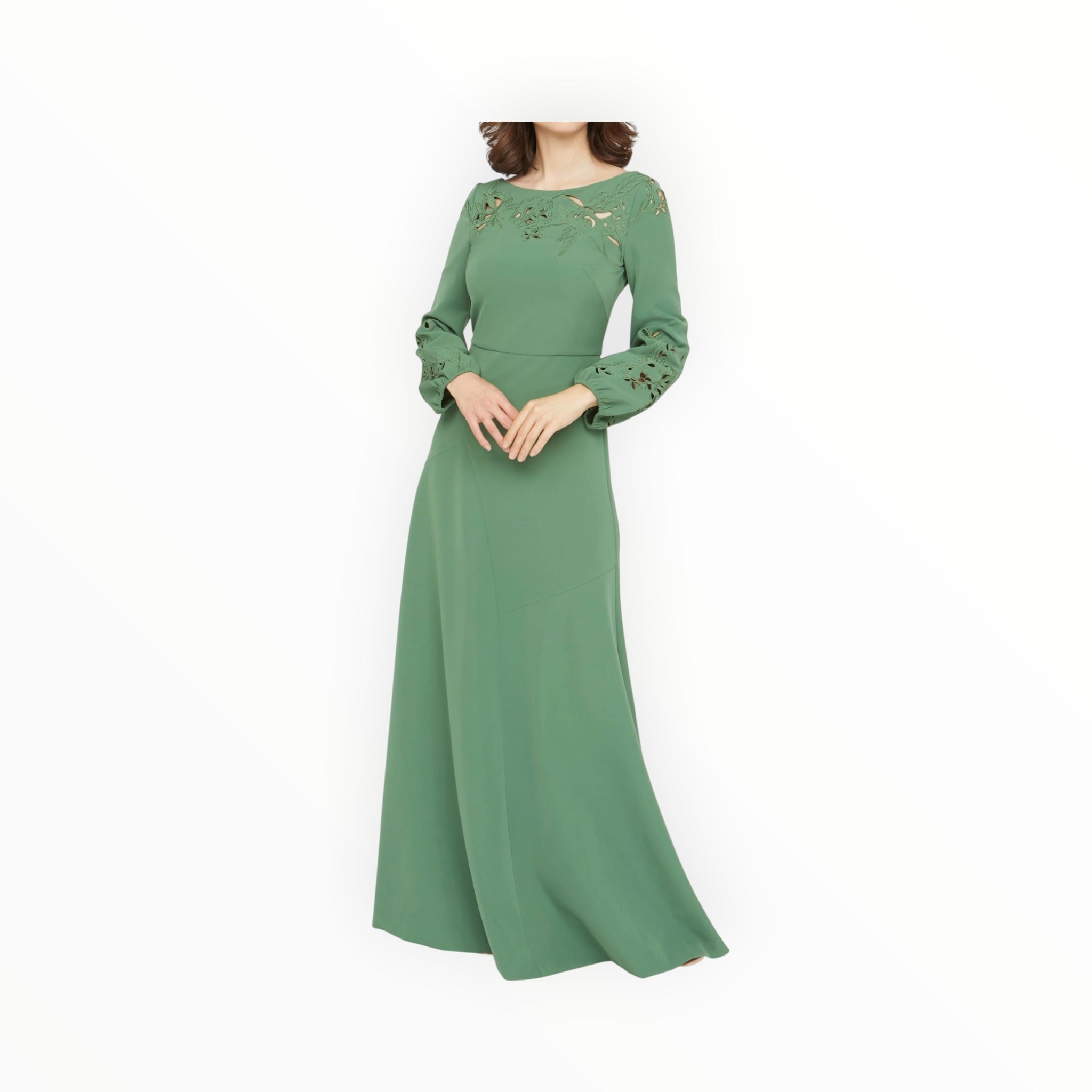Kay Unger Valentina Embellished Dress - Spearmint