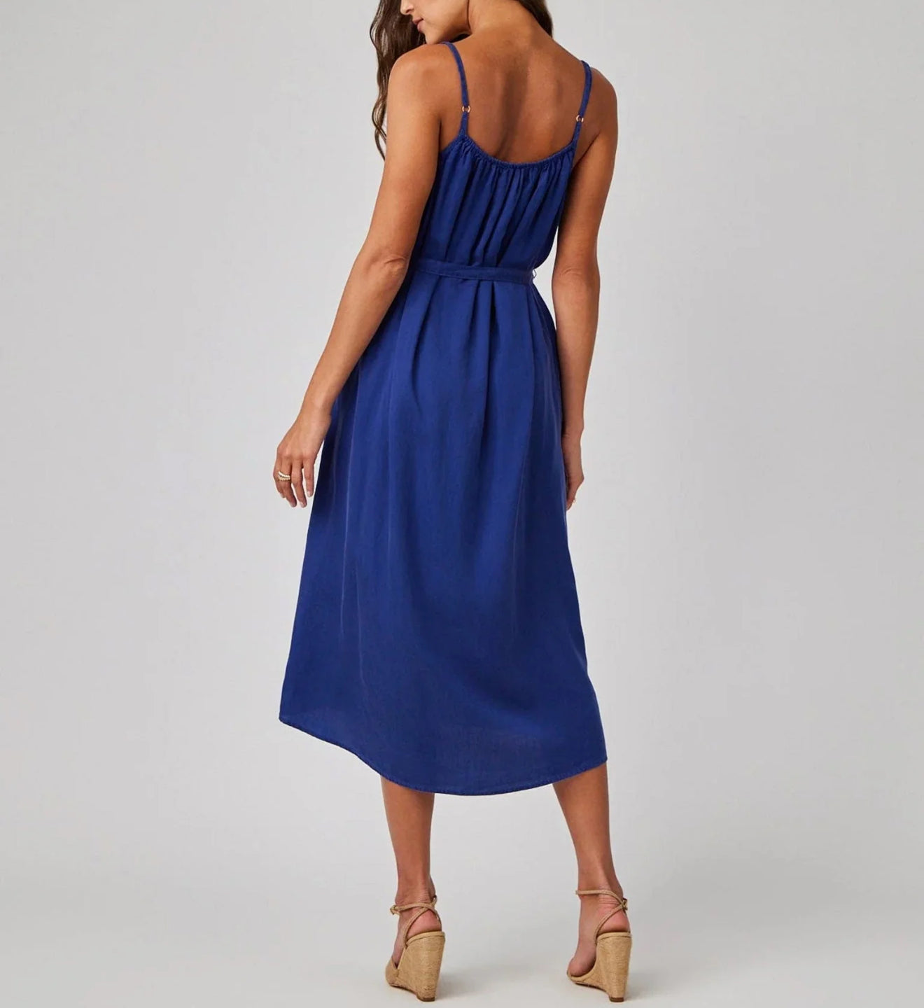 Bella Dahl Flowy Cami Dress - Navy Coast