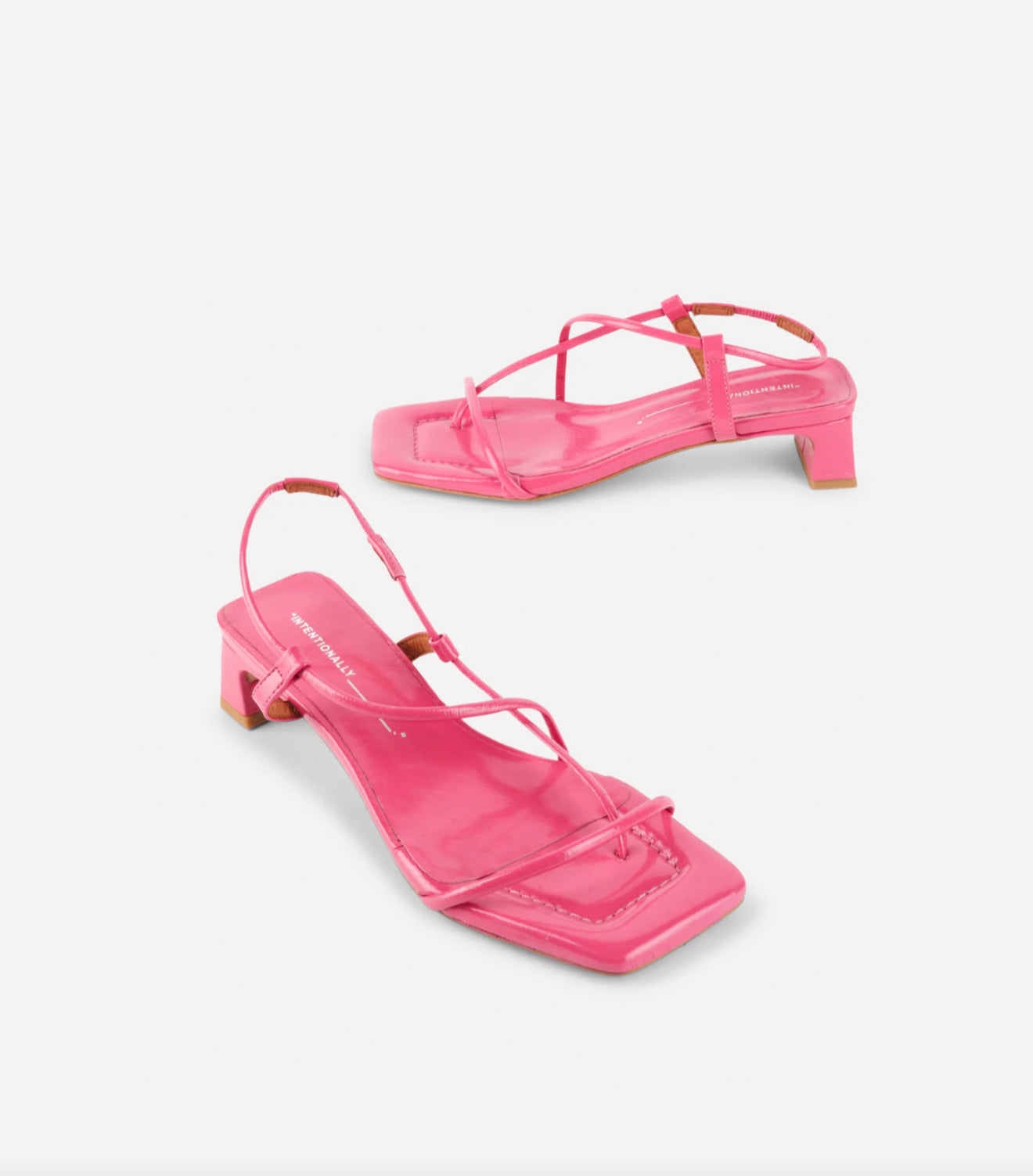 Intentionally Blank Anca Patent Leather Heel - Bubblegum