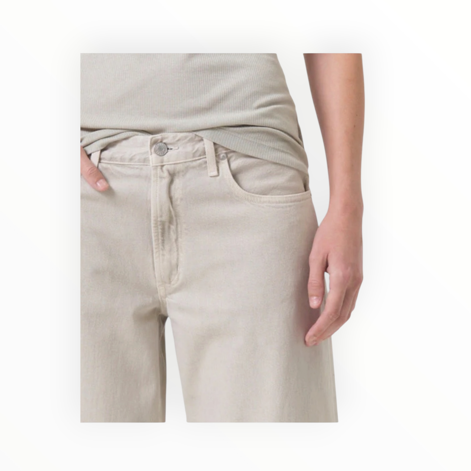 AGOLDE Clara Low Rise - Tusk