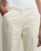 TOTÊME Cropped Straight Trousers - Ecru