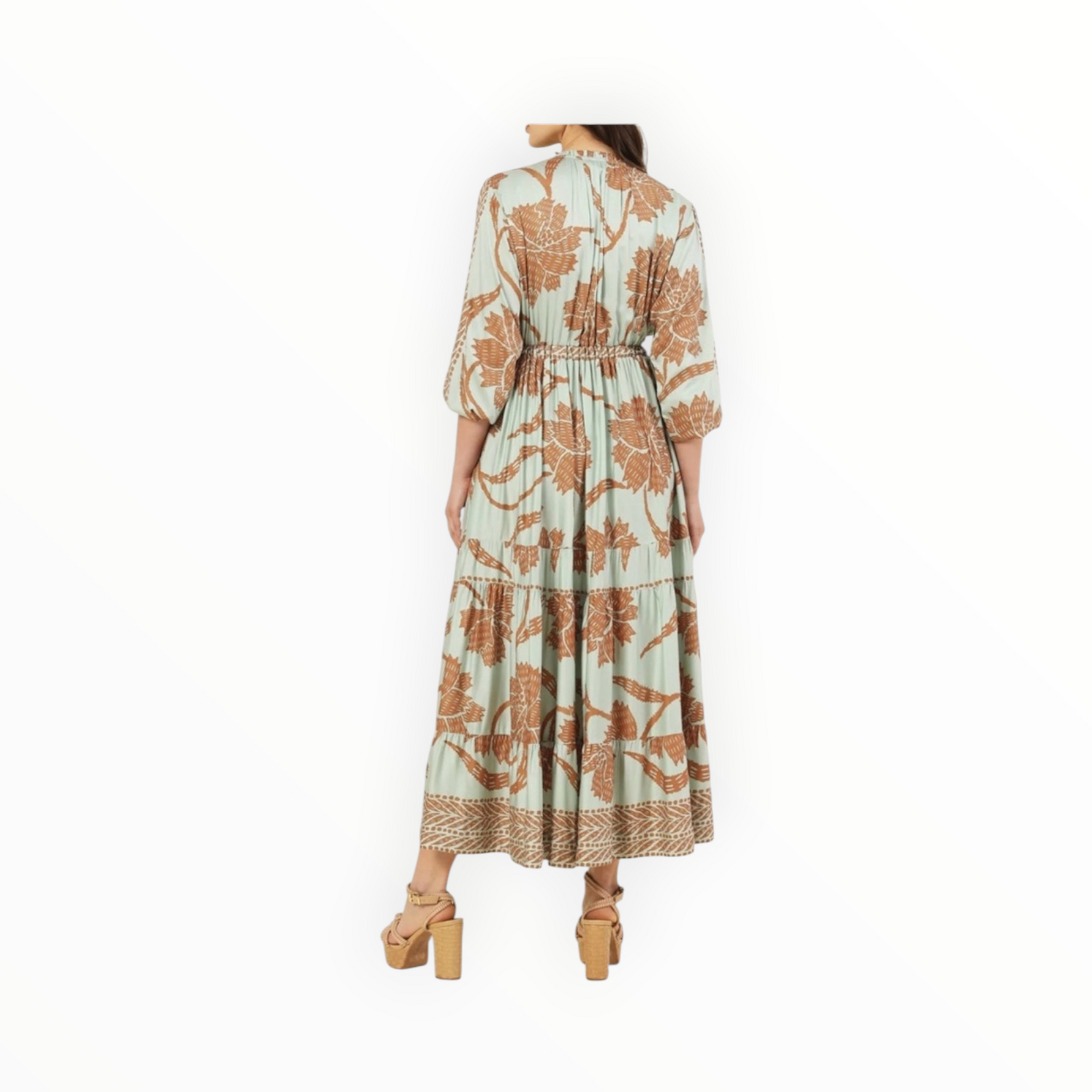 Omika Nina Midi Dress - Nia Seafoam