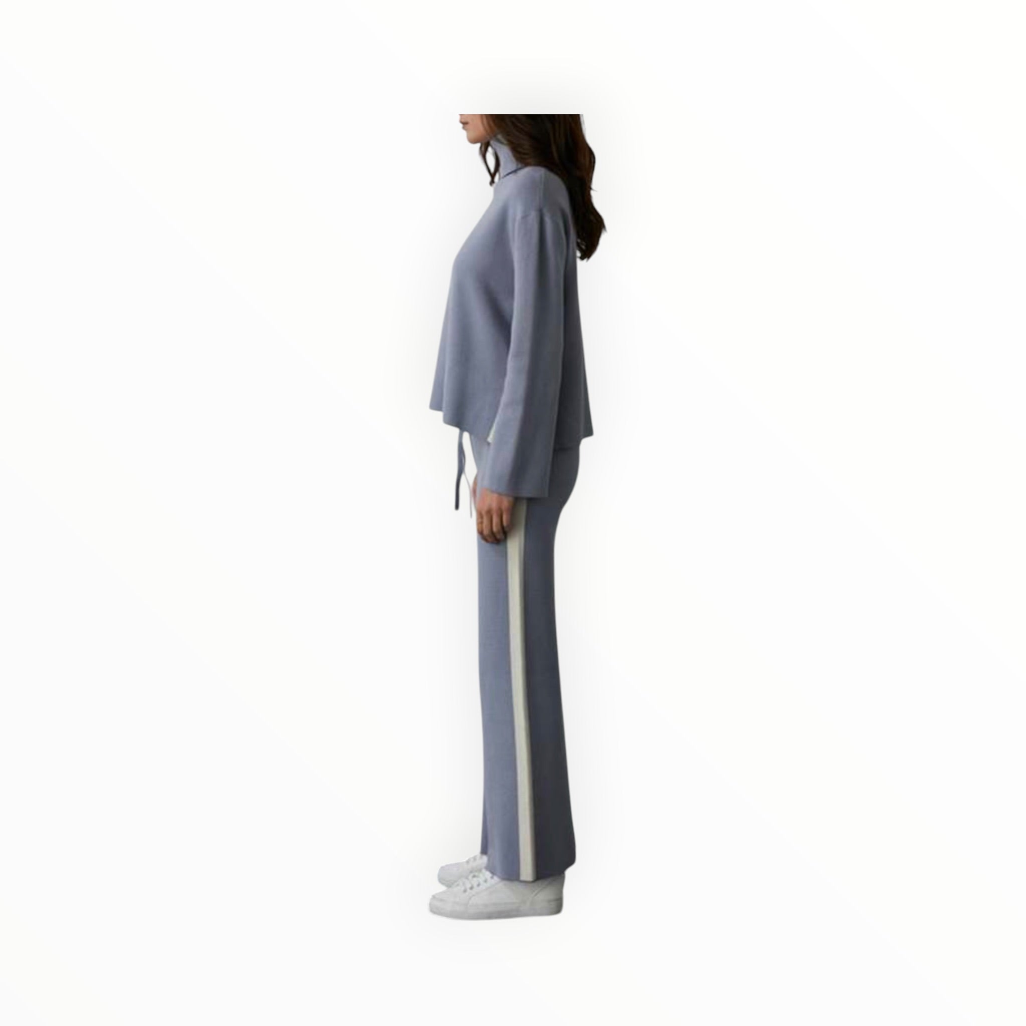 CRESCENT Sage Pop Sweater Set - Ice Blue