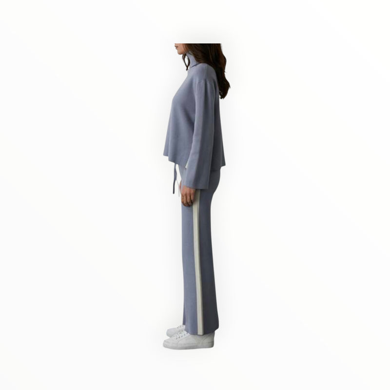 CRESCENT Sage Pop Sweater Set - Ice Blue
