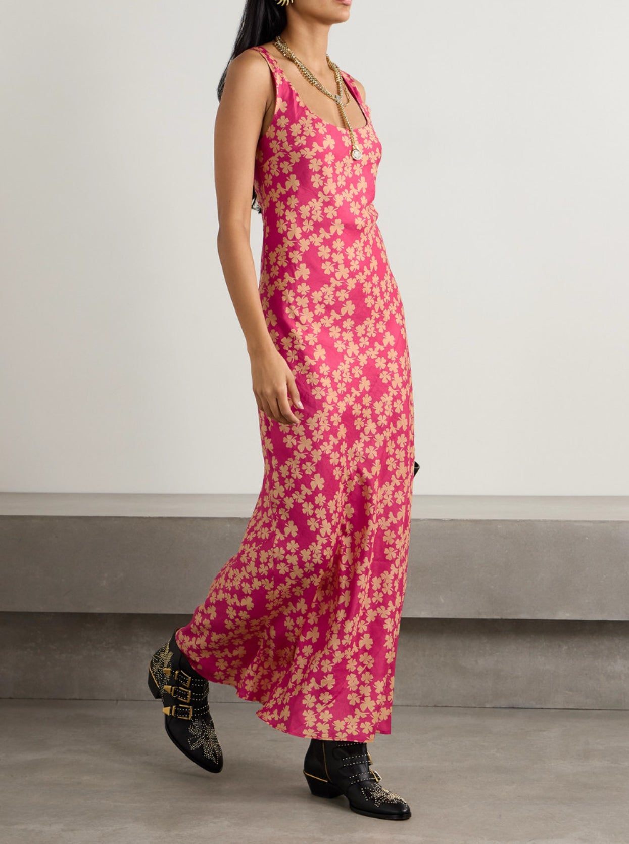 Alix Of Bohemia Adele Clover Dress - Red