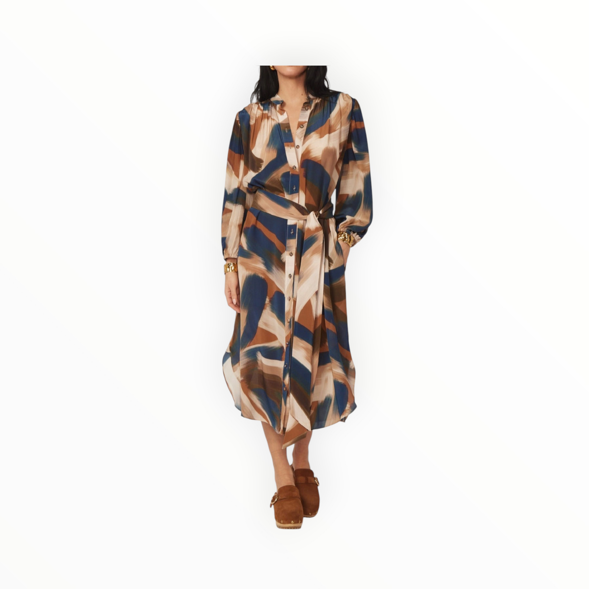 Gilner Farrar Elora Brushstroke Dress
