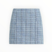 Favorite Daughter The First Wife Mini Skirt - Sky Blue Tweed