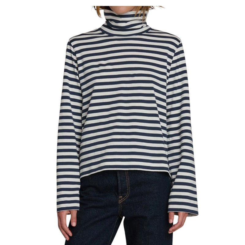 Nation Ltd Neo Turtleneck - Seascape Stripe