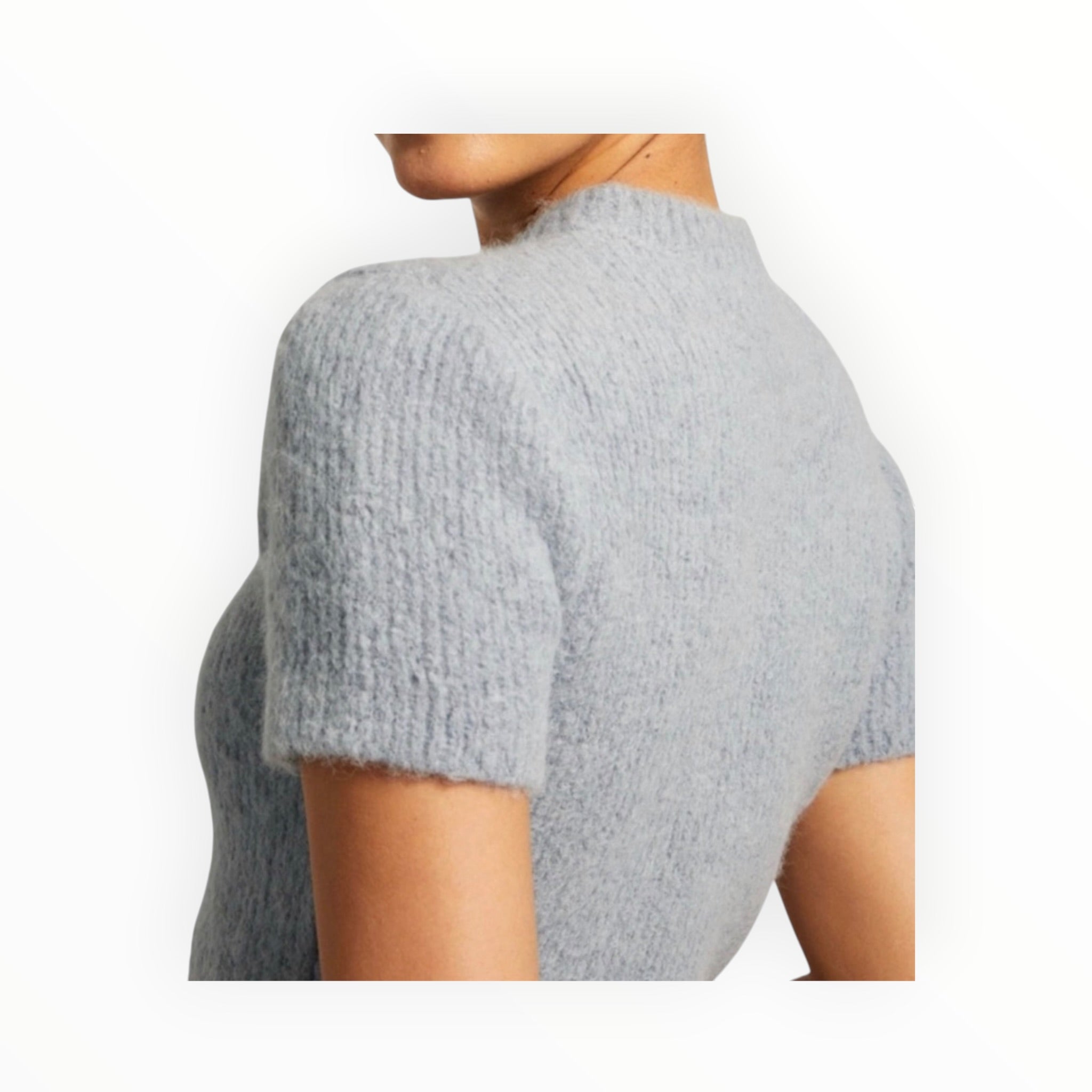 Frame Fitted Sweater Tee - Chambray Blue