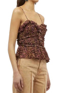 Ulla Johnson Della Top - Pomegranate