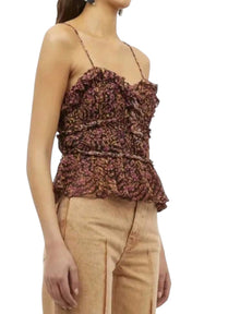 Ulla Johnson Della Top - Pomegranate