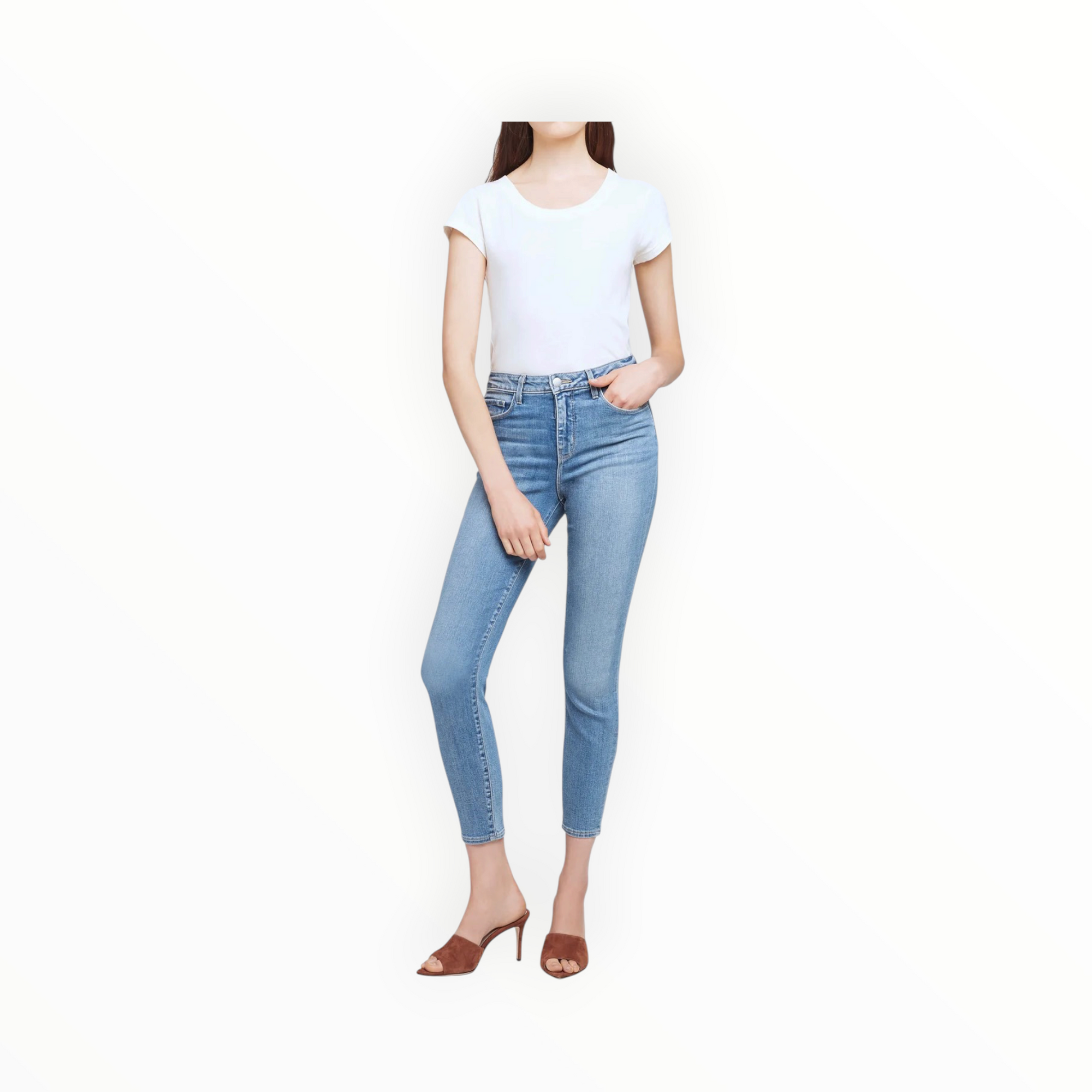 L'Agence Margot Cropped Skinny Jean - Paramount