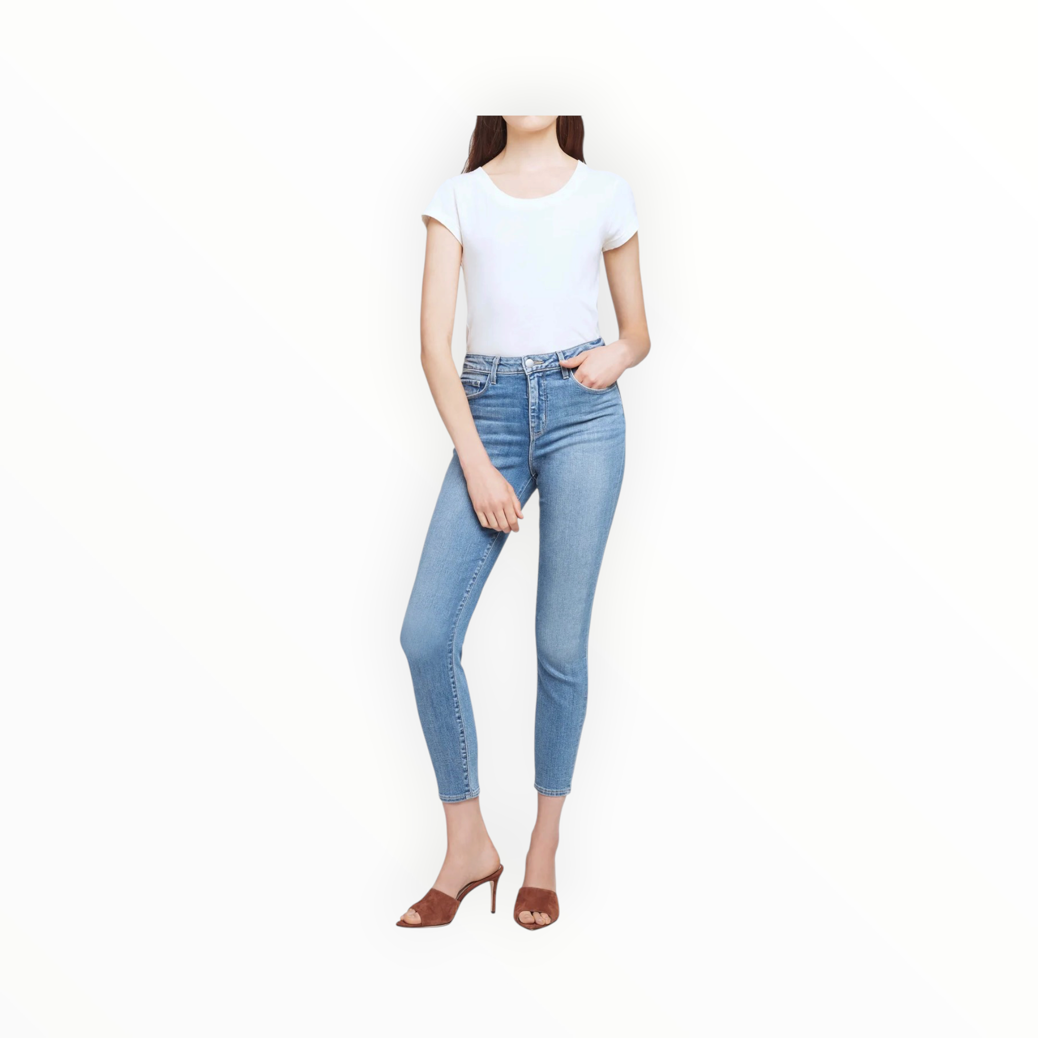 L'Agence Margot Cropped Skinny Jean - Paramount