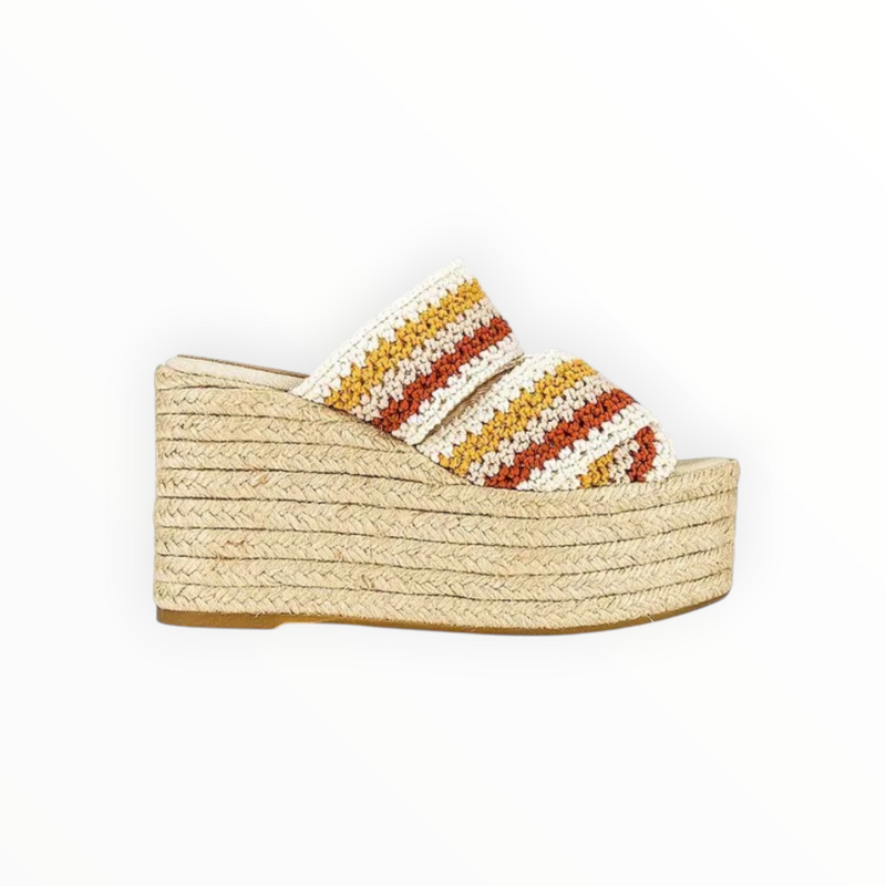 Castañer Elsa Platform Slide - Neutral