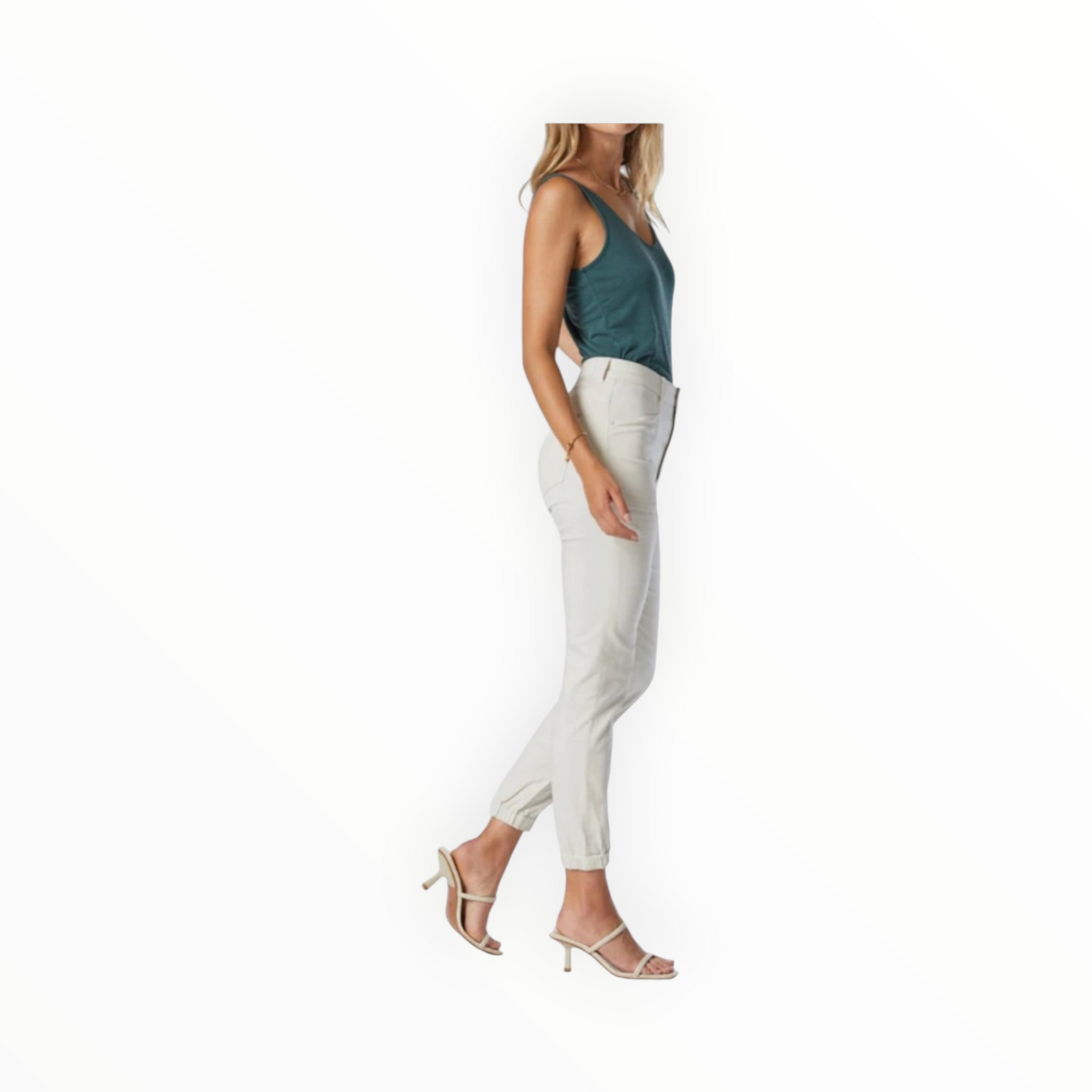 Mavi Anna Slim Jogger High Rise - Cloud Dancer Casual Comfort