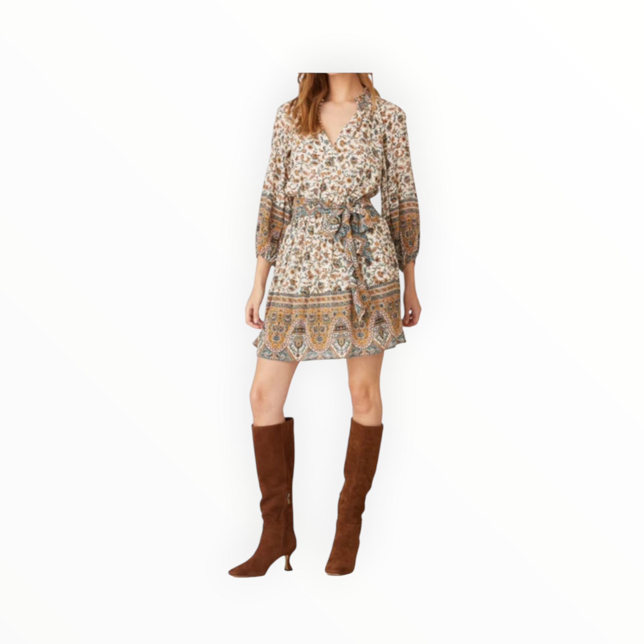 Shoshanna Ellie Dress - Ivory Multi