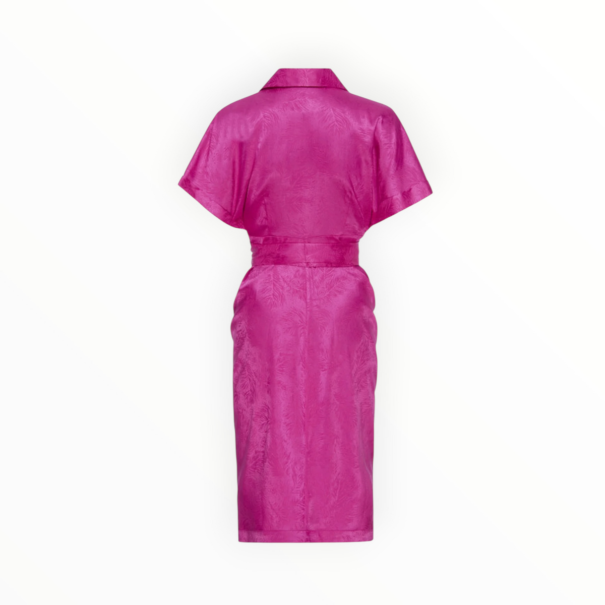 Le Superbe Mini Miko Dress - Fuchsia Jacquard