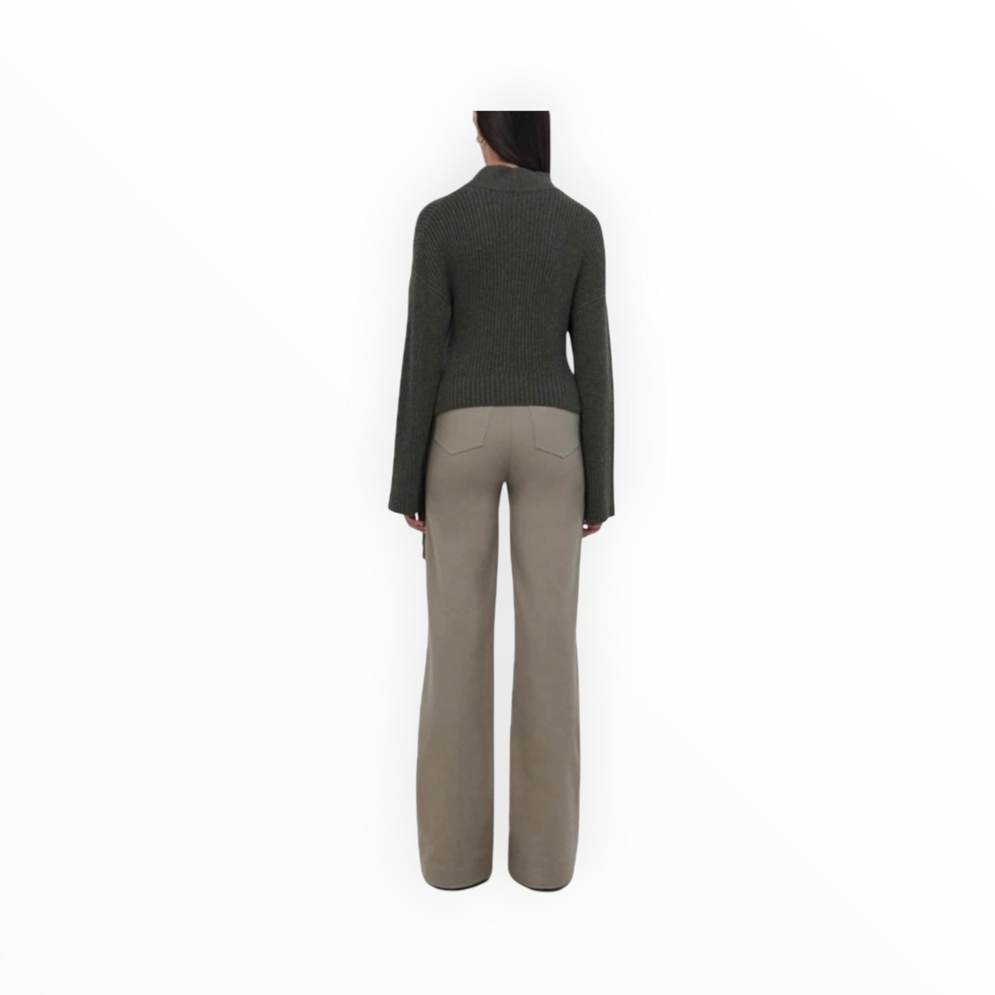 Jonathan Simkhai Kassandra Bootcut Pant - Olivine