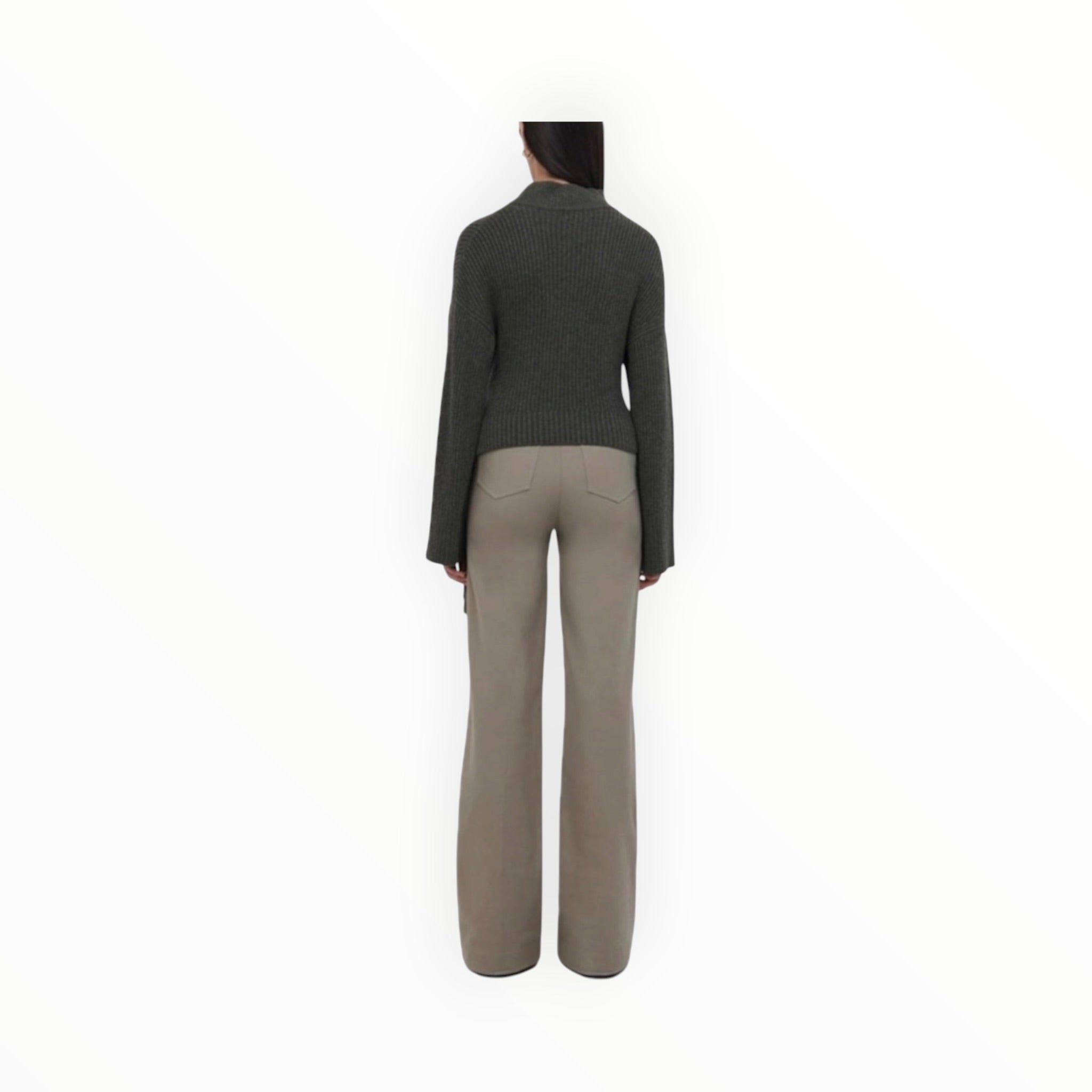 Jonathan Simkhai Kassandra Bootcut Pant - Olivine