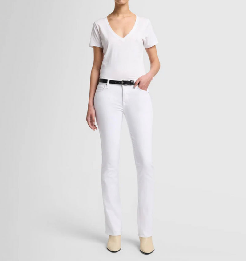 7 For All Mankind Slim Illusion Kimmie Straight - Luxe White