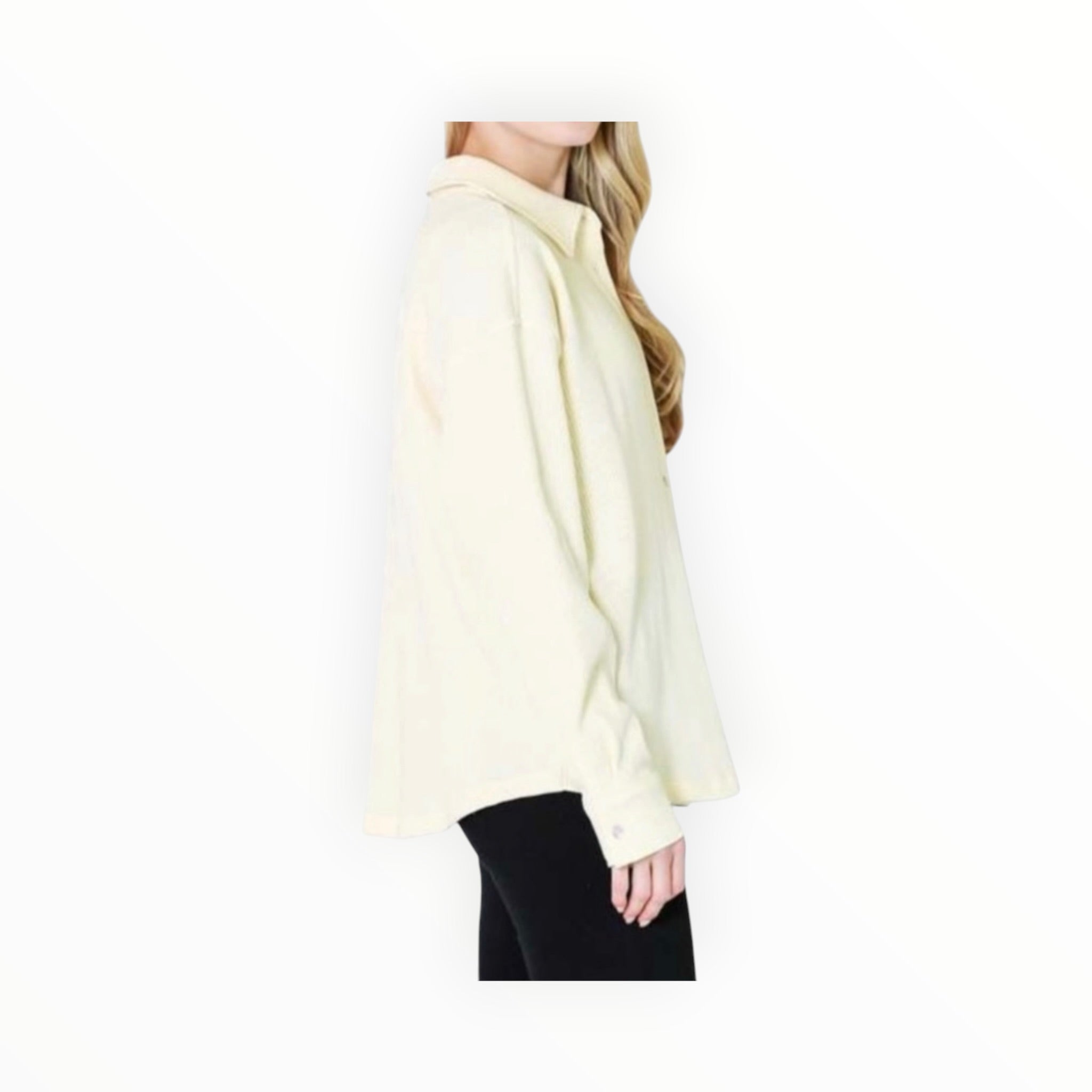 DONNI. Thermal Button Down Shirt - Cream