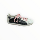 Primabase Painted Sneaker W/Pink Laces - White