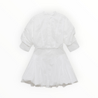 SIMKHAI Effie Cotton Bubble Mini Dress - White