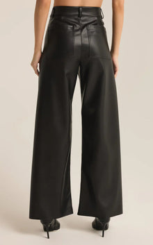 Z Supply Rilynn Faux Leather Pant - Black