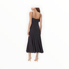 Adelyn Rae Rhegan V-Neck Slip Dress With Flared Hem - Black