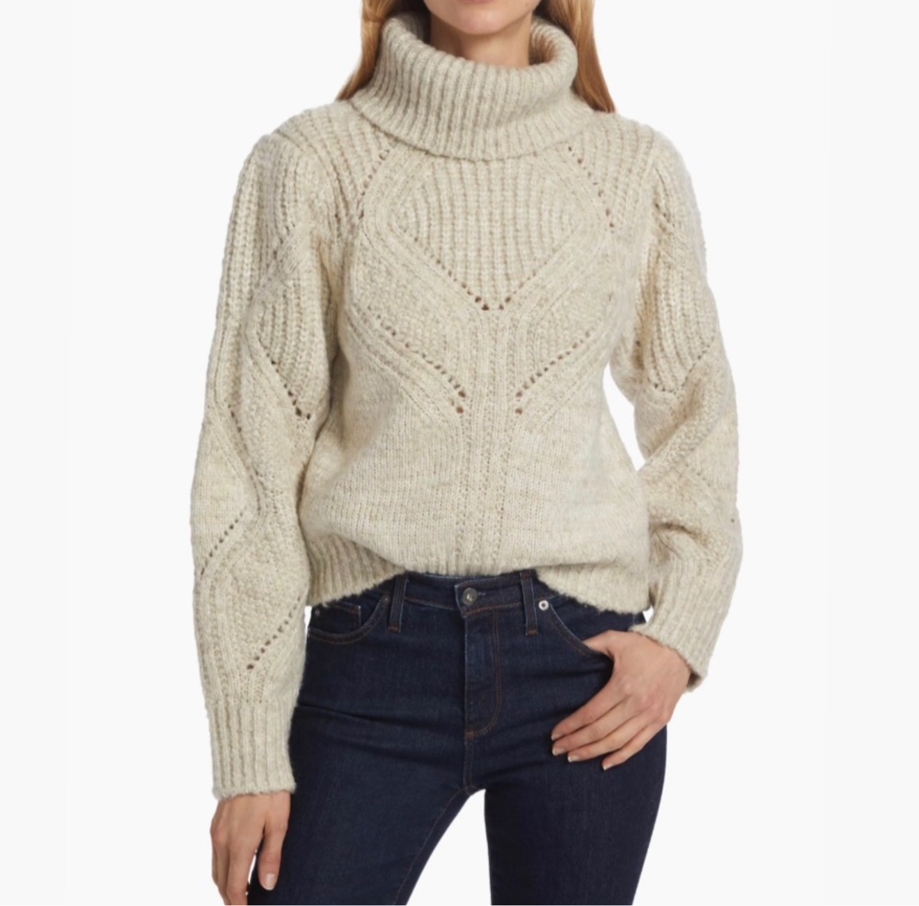 dh New York Marlee Dropstitch Sweater - Sea Salt