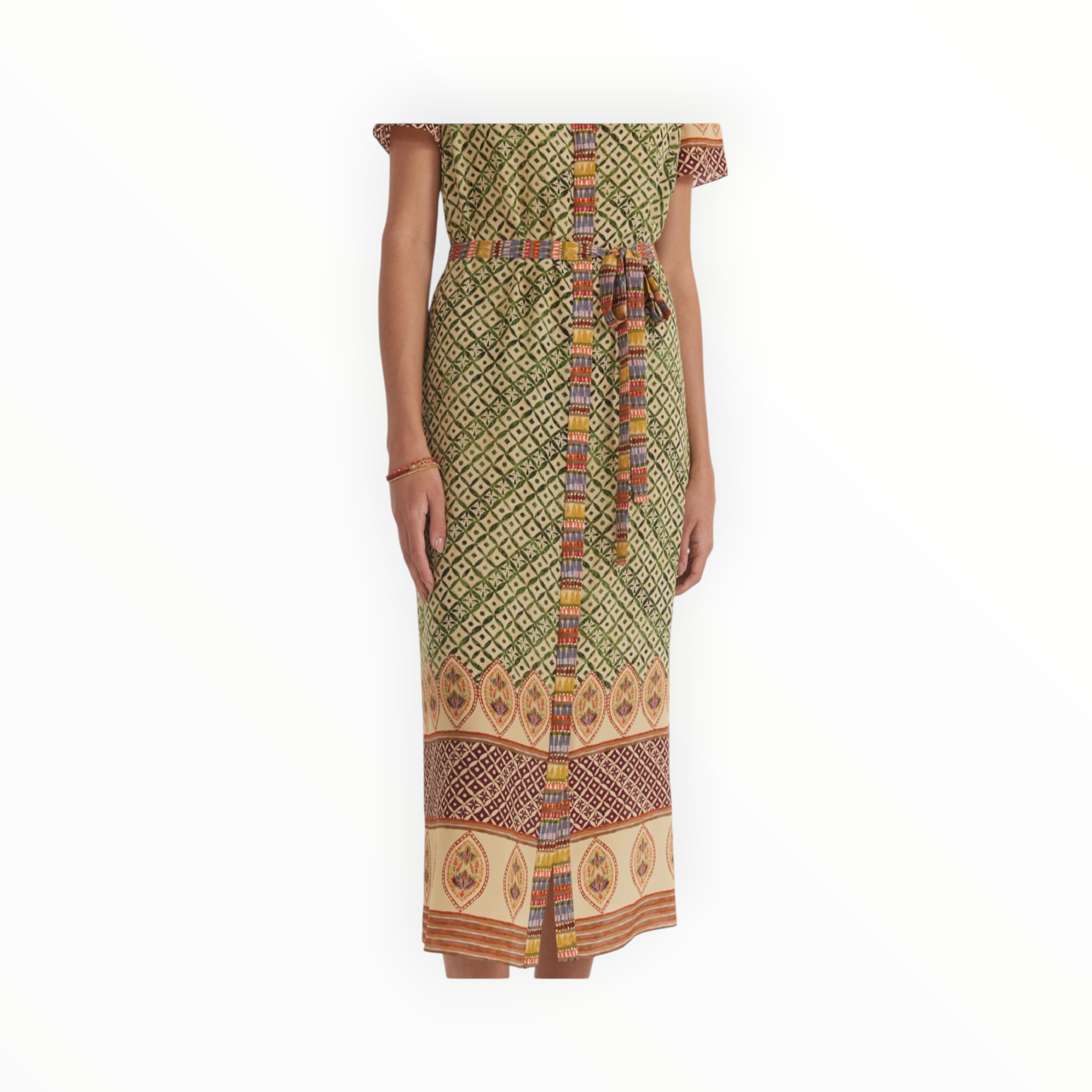 Saloni Vicki Dress - Myrtle Mosaic