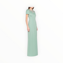 THEIA Sorelia Floral Beaded Gown - Whispering Sage