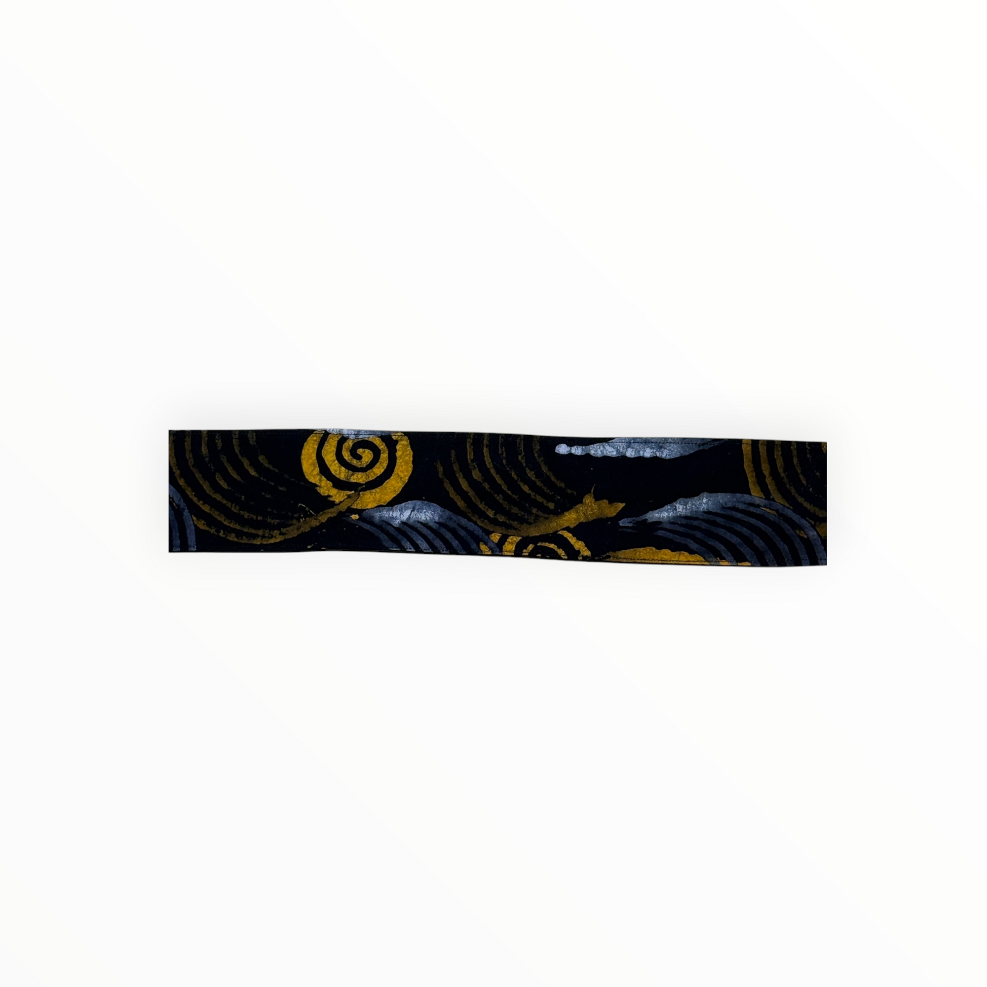 rw&a clothing Kitenge Tie Belt - Black