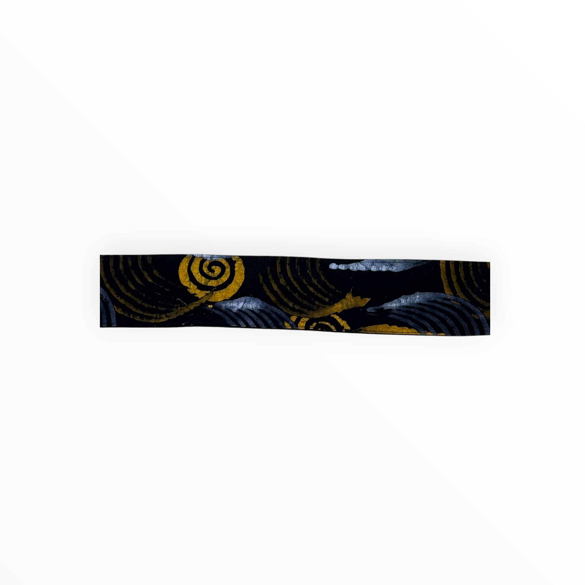 rw&a clothing Kitenge Tie Belt - Black