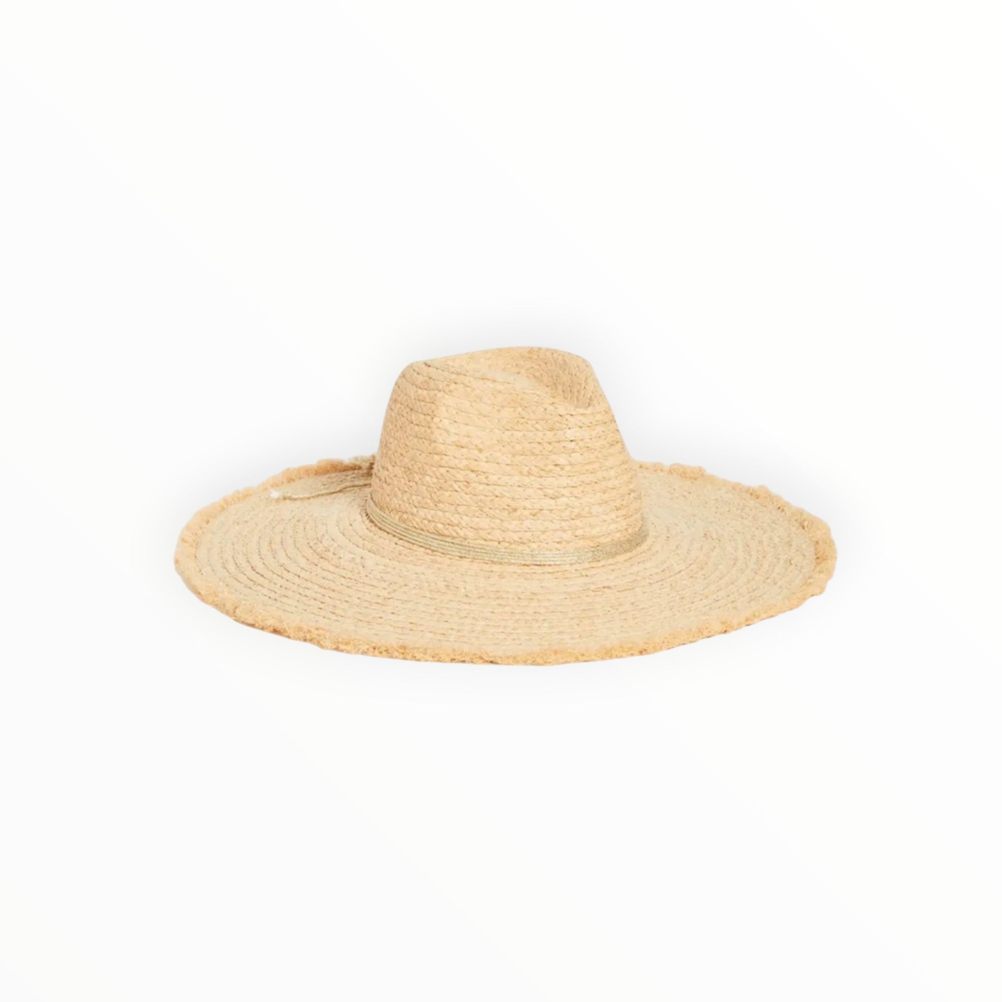 Hat Attack Coverup Sunhat - Natural/Metallic Gold