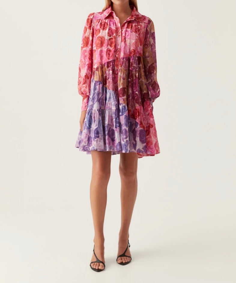 aje. Vision Smock Mini Dress