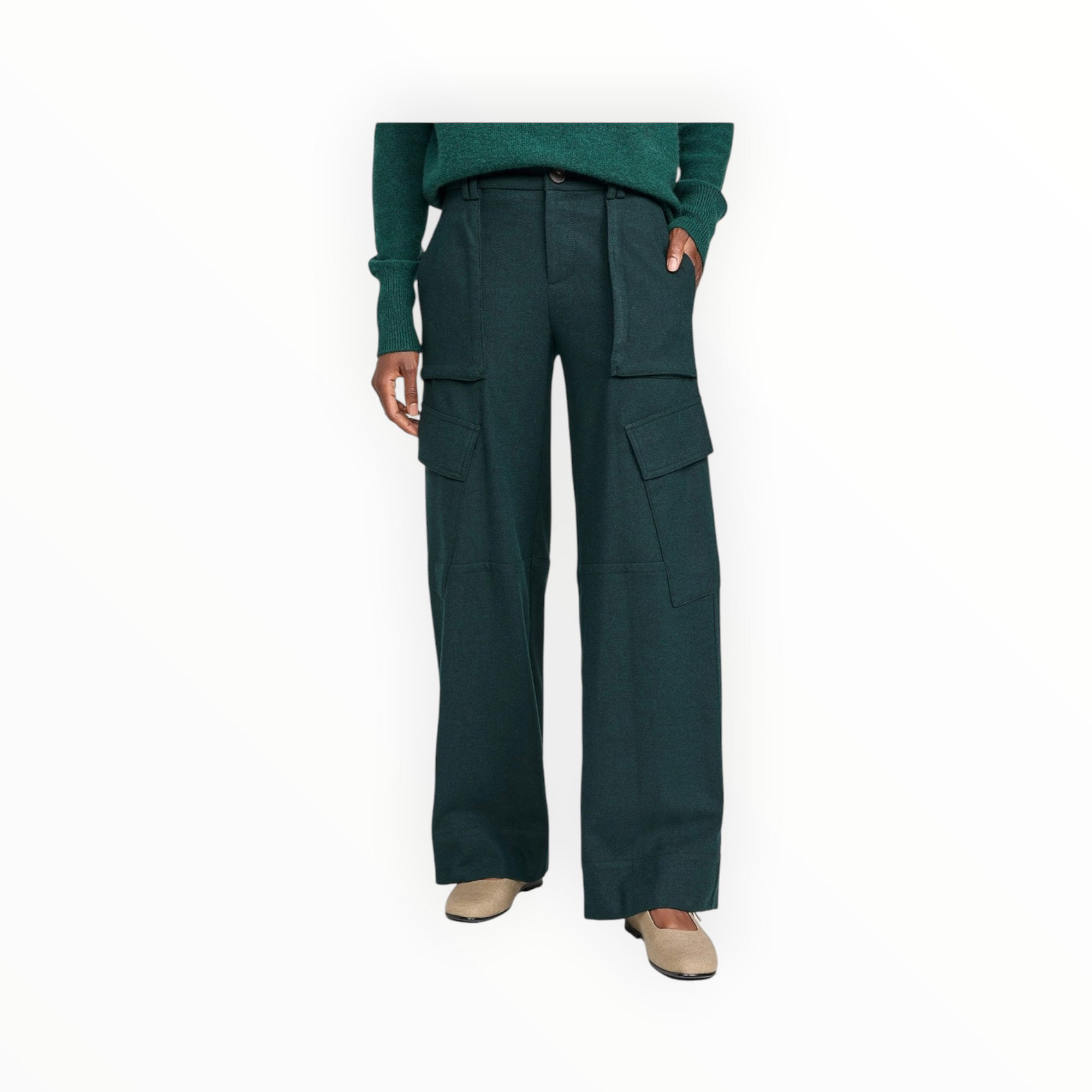 Vince Vince Flannel Raver Pants -  Sea Onyx
