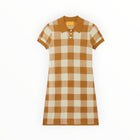 Guest In Residence Gingham Polo Dress - Suede/Limewash