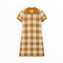Guest In Residence Gingham Polo Dress - Suede/Limewash