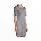 Milly Sinclair Metallic Crochet Dress