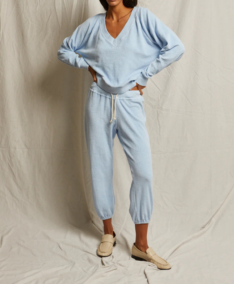 perfectwhitetee Loop Terry Joggers - Sky Blue
