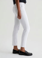 AG Jeans Mari Crop Mid Rise Slim Straight - Gallery White