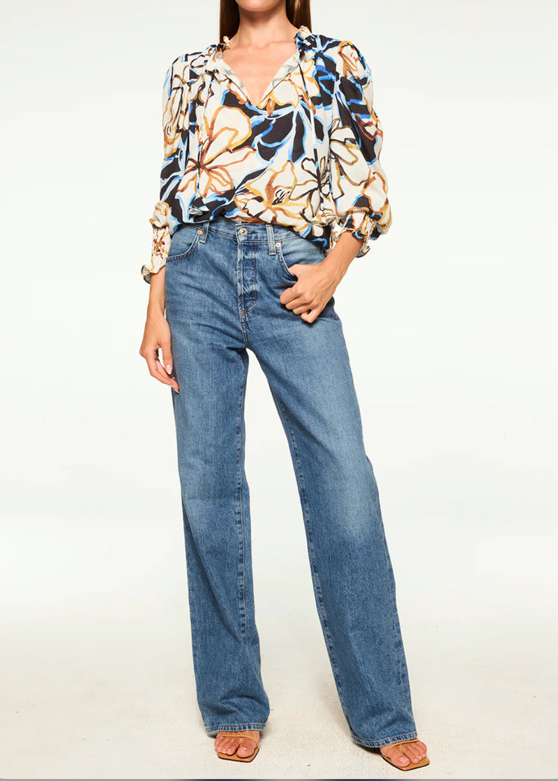 MISA Siena Top - Bold Blooms Crepe