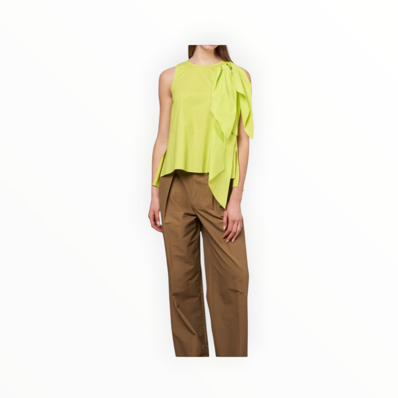 Psophía Cotton Bow Top - Lemon