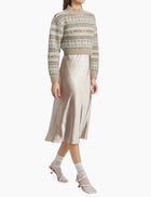 dh New York Lou Sweater & Satin - Dress Set - Oatmeal Combo