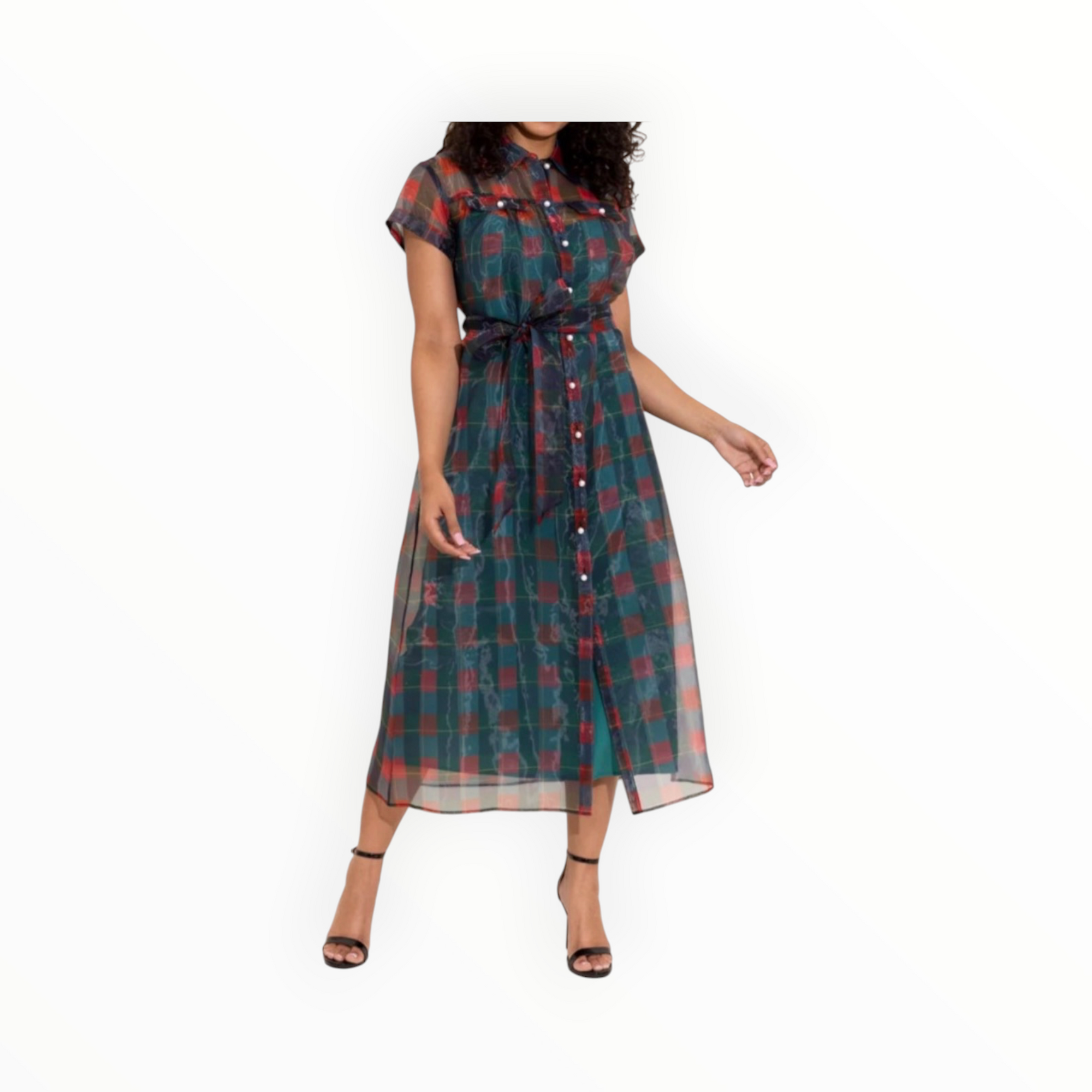 Alden Adair Rachel Dress - Holiday Plaid