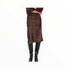 Secular Karolina Bias Skirt - Chocolate Sequins