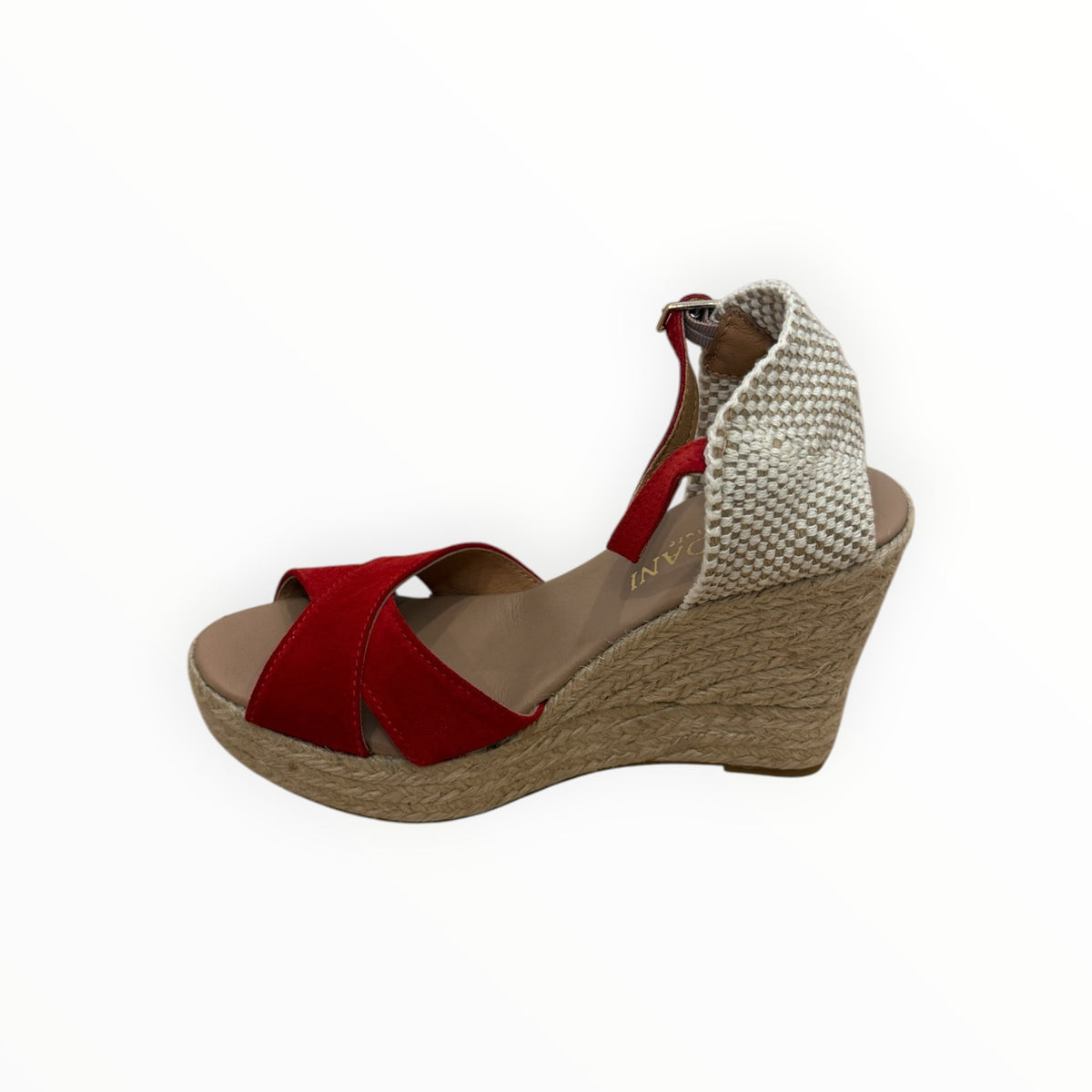 Cordani Everly Wedge - Red Suede